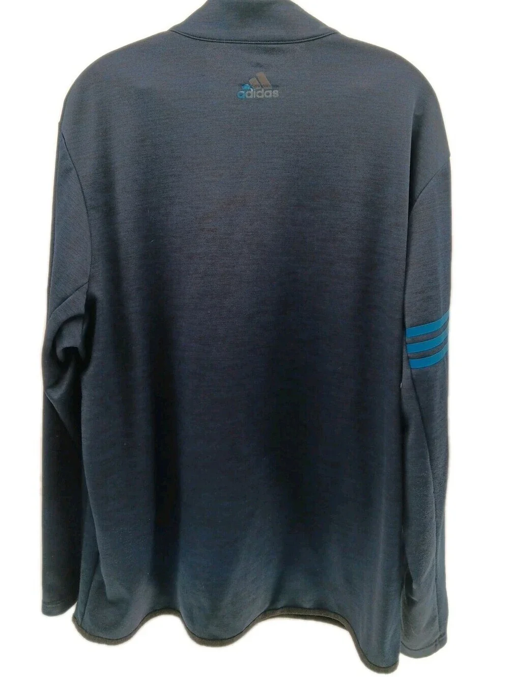 Adidas Golf Jacket Mens XL Navy Blue Performance 1/4 Zip Athletic Lightweight